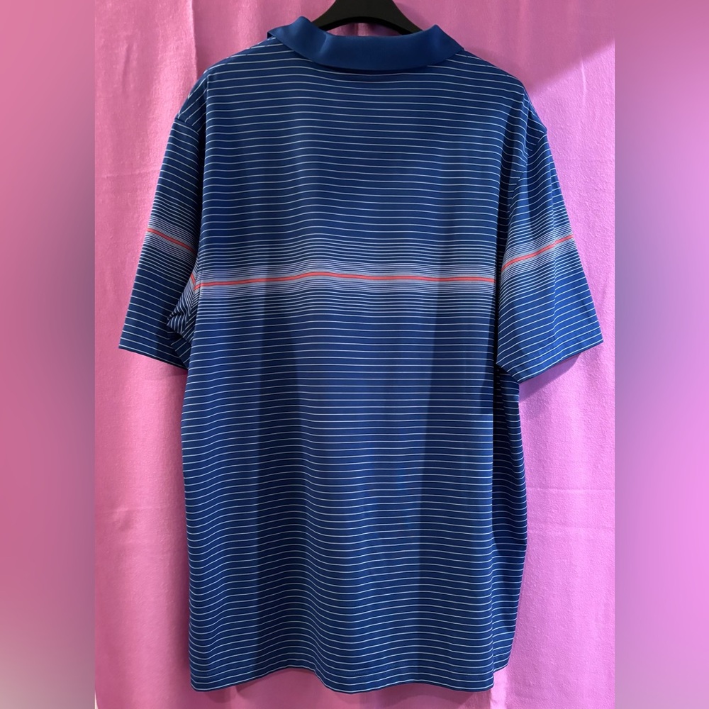 Vineyard Vines Men's Blue Striped Polo Shirt Size XL - Picture 3 of 9